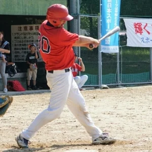 大阪スポーツ祭典 第1回 フォトコンテスト「6/24 ナイスバッティング (BIGMOUTH)」